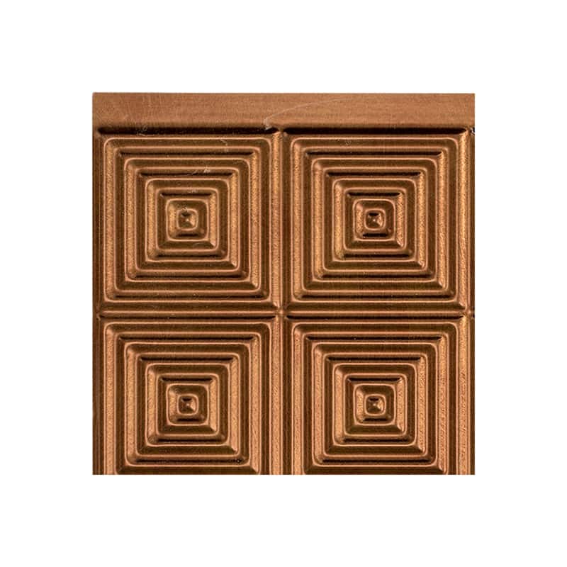 FASÄDE Miniquattro Decorative Vinyl Backsplash Panel - 6x6 Inch Sample - Antique Bronze
