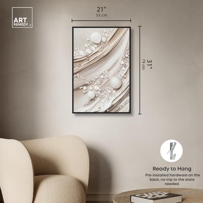 Viscous Veils IV Canvas by Art Remedy