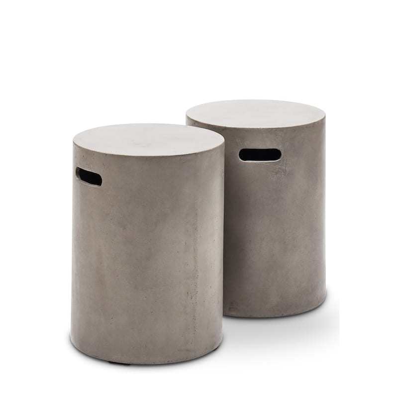 Urbia Cylinder Concrete Stool - N/A