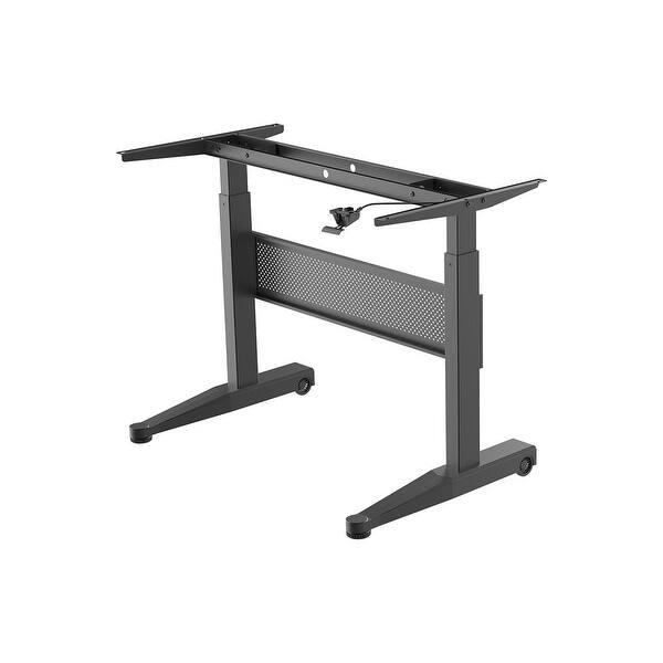 Shop Monoprice Height Adjustable Gas Lift Sit Stand Desk Frame 4ft