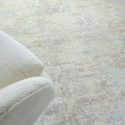 EXQUISITE RUGS Murano Hand-loomed Wool/Bamboo Silk Nutshell Area Rug.