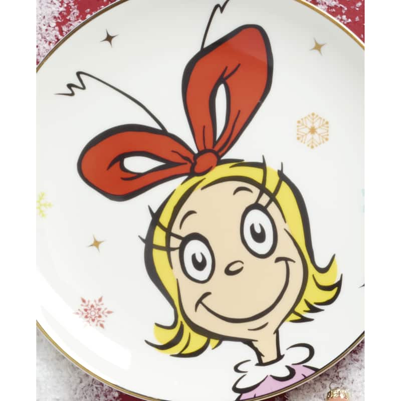 Lenox Merry Grinchmas Accent Plates, Set of 4, Assorted