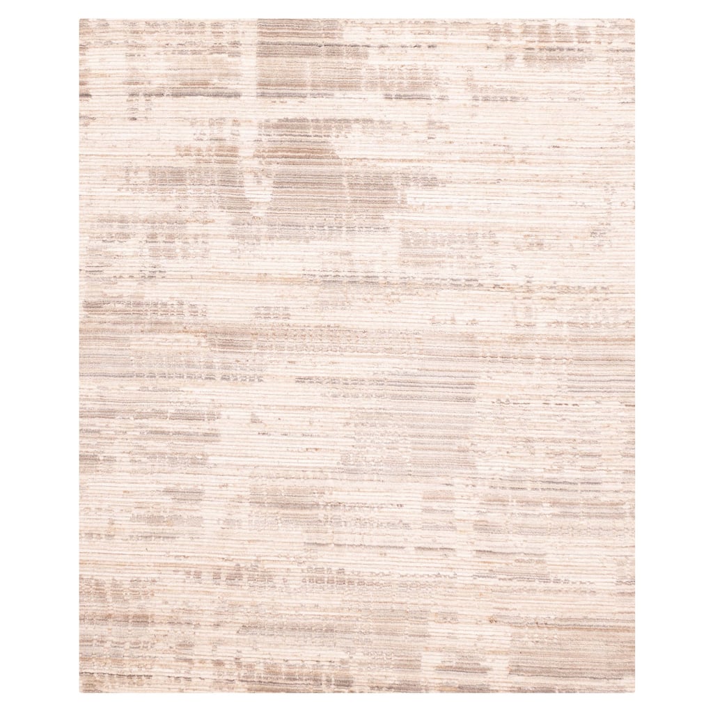 ECARPETGALLERY Hand Loomed Elysian Beige Rug - 8'1 x 9'10