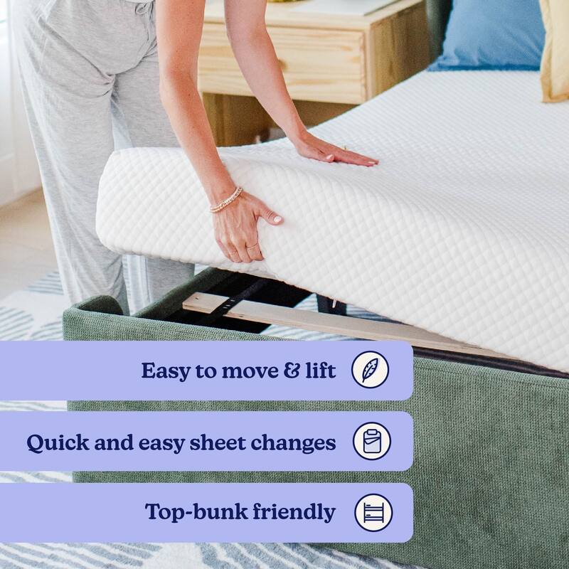 Max and Lily 2 x 8" Memory Foam Mattress Twin