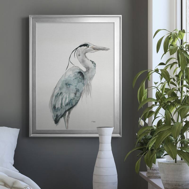 BLUE HERON I Premium Framed Canvas - Ready to Hang