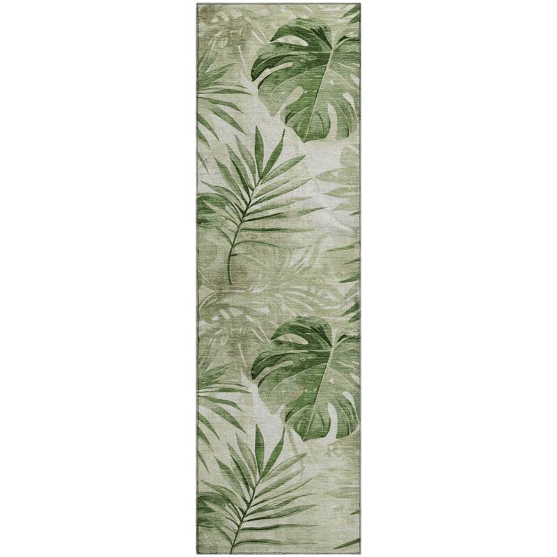 Premium Washable Super Soft Tropical Floral Mayfield Rug