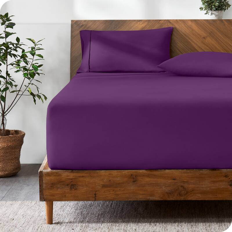 Bare Home Ultra-Soft Microfiber 24 Inch Extra Deep Pocket Fitted Sheet