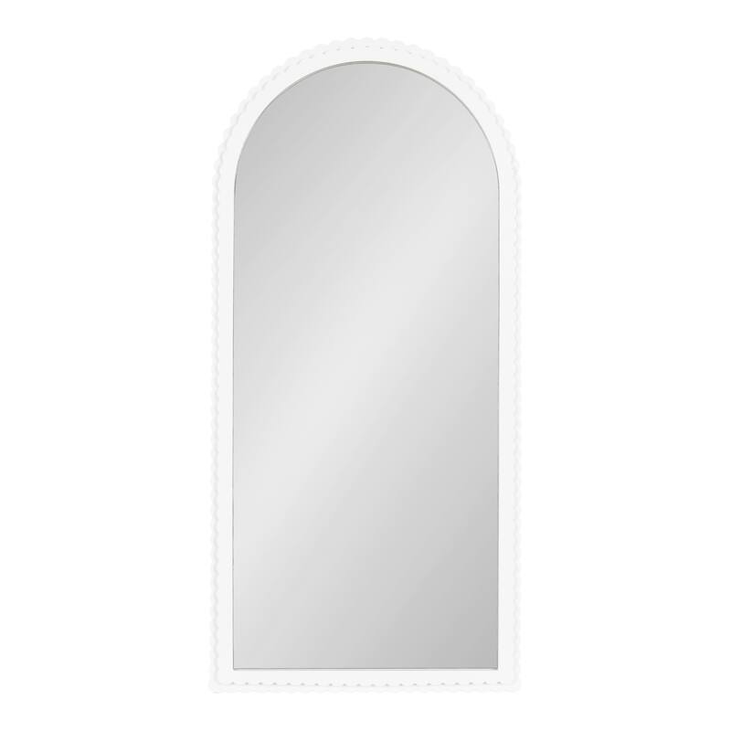 Kate and Laurel Scallia Wooden Arch Mirror