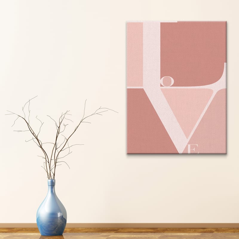 Love by TypeLike Canvas Art Print