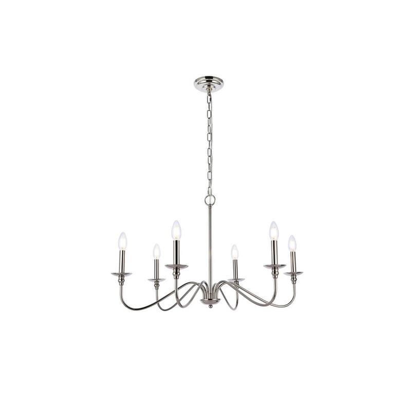 Bellevue EGCH19411 Nerita 6 Light 30" Wide Taper Candle Chandelier