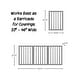 preview thumbnail 16 of 16, 3-Panel Indoor Foldable Dog Gate - 55x24-Inch MDF Freestanding Pet Fence