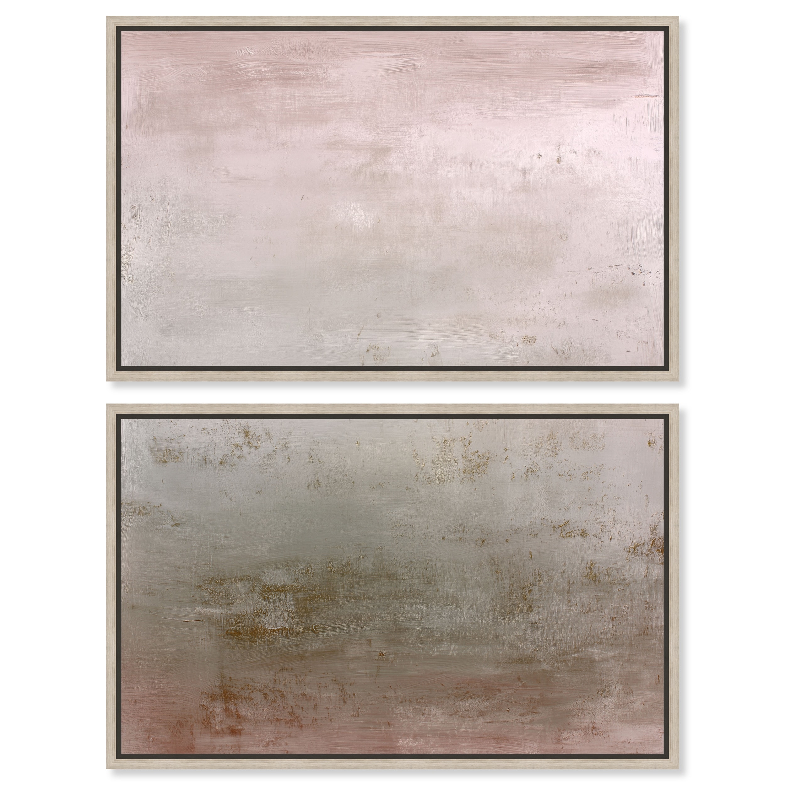 Pastel Dawn I Moody Wall Art Set Framed Canvas Print by Art Remedy