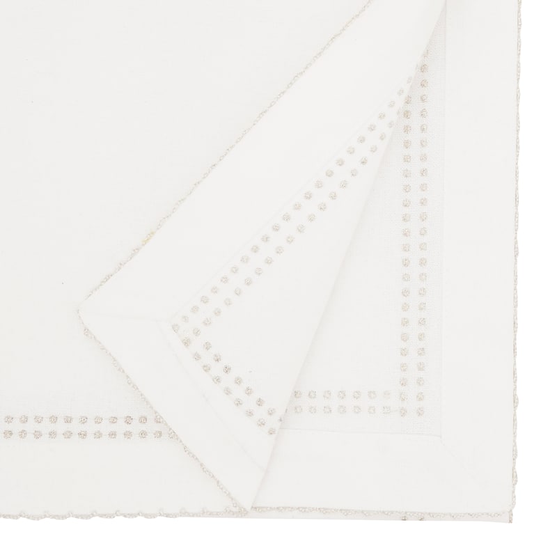 Detailed Edge Embroidery Table Runner