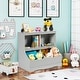 preview thumbnail 2 of 3, Costway Children's Multi-Functional Bookcase Toy Storage Bin Kids
