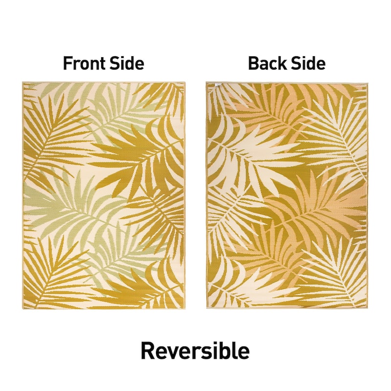 Floral Reversible Plastic Outdoor Rugs