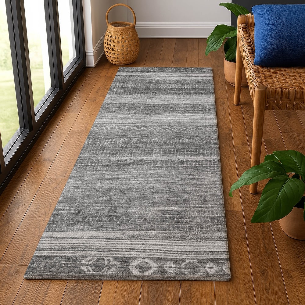Premium Washable Super Soft Global Stripes Mayfield Rug