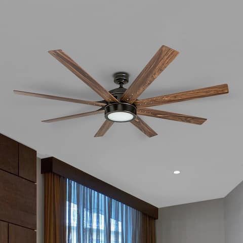 Honeywell Xerxes Oil-rubbed Bronze 62-inch LED 8-blade Ceiling Fan