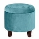 preview thumbnail 19 of 25, Carson Carrington Hare Large Round Button-tufted Storage Ottoman