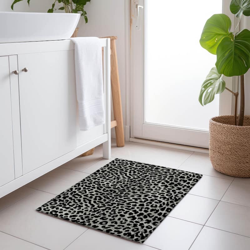 Premium Washable Super Soft Animal Print Mayfield Rug - Shadow - 1' 8" x 2' 6" - Rectangle