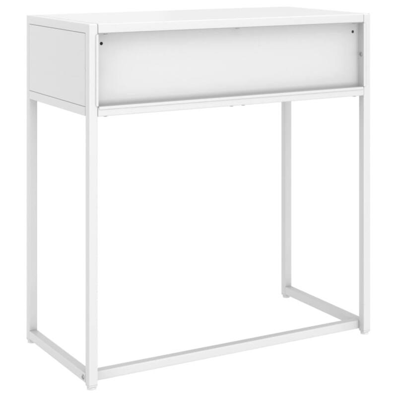 vidaXL Console Table Entryway Table Hall Narrow Side Table with Drawer Steel
