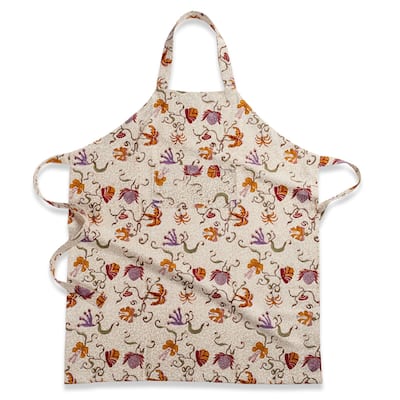 Couleur Nature Fleurs des Indes Multi Color Apron - One Size