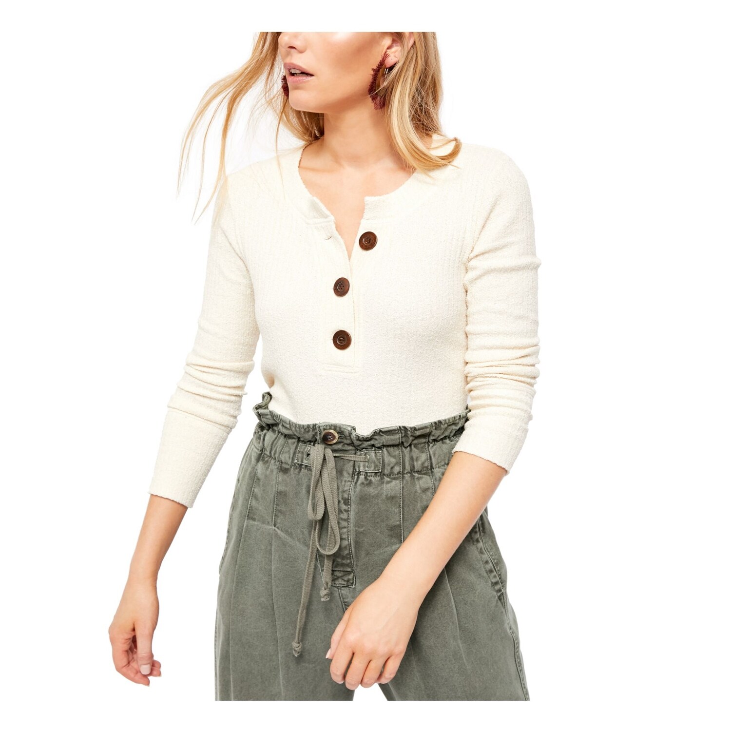 Long Sleeve V Neck Sweater Size