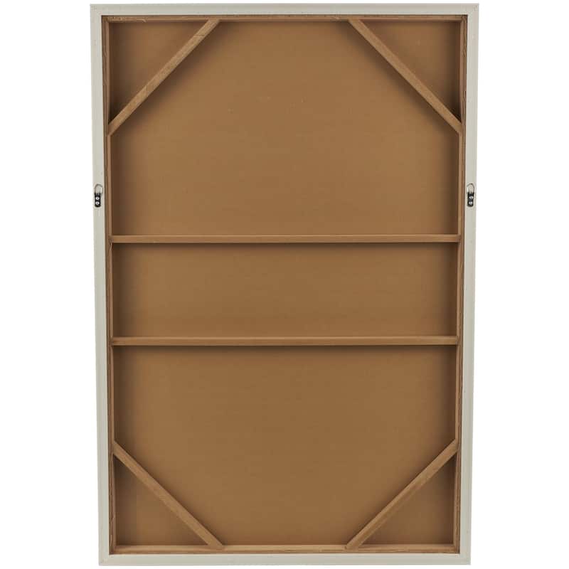 Polyester Geometric Living Room Wall Decor with Tan Layered Arch - Brown - Roche River Decor