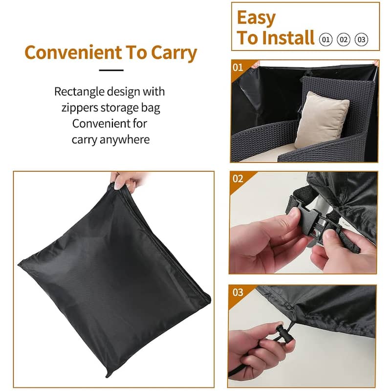Patio Furniture Cover Waterproof Outdoor Furniture Cover for Table and Chairs Set Cover
