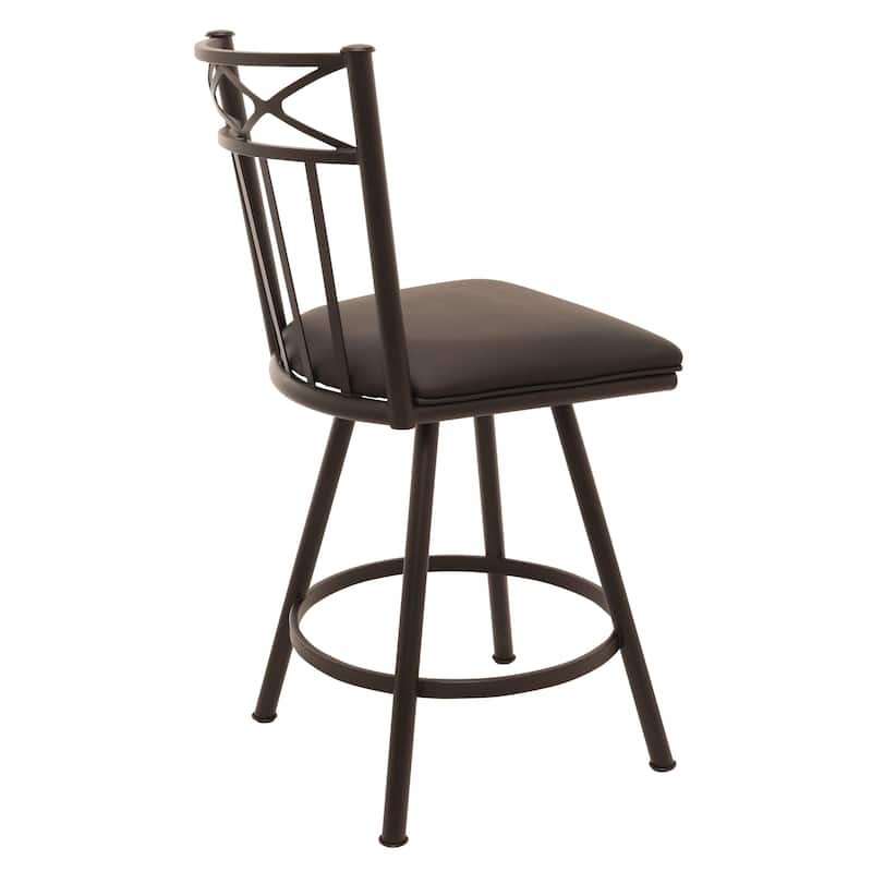 Tempo Furniture Lennix Swivel 26" Counterstool w/ Fully Welded Metal Frame (Commercial Grade) by Furnish Theory (Various Colors)