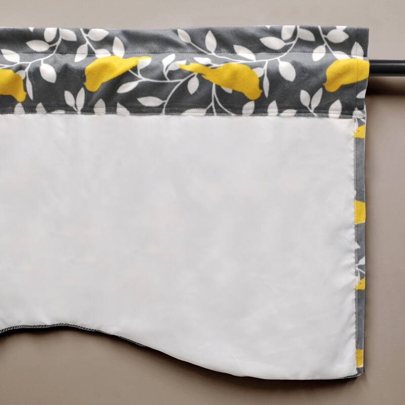Serenta Microplush Bird-printed Valance