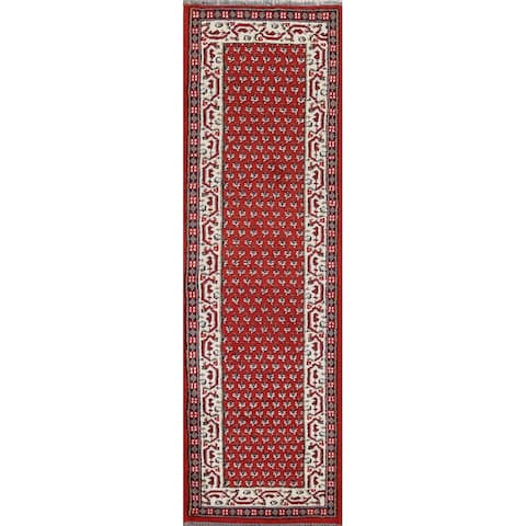 Boteh Traditional Botemir Runner Rug Hand-knotted Wool Carpet - 2'8" x 9'5"