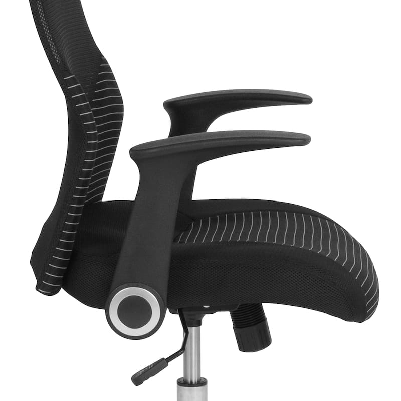 High Back Ergonomic Office Chair with and White Contemporary Mesh Design