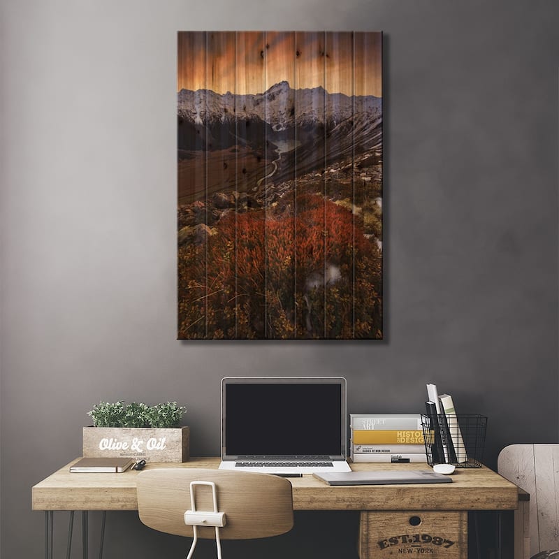 Mount Sefton, Aroarokaehe Range, Southern Alps, New Zealand Print On Wood by Yan Zhang - Multi-Color