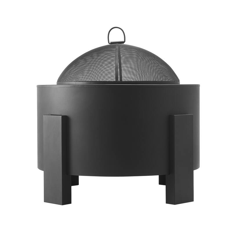 Scott Living Flicker Wood Burning Iron Fire Pit