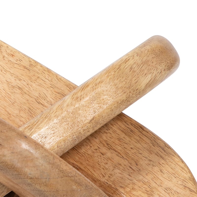 Sagebrook Home Neutral Wood Decorative Knot Figurine