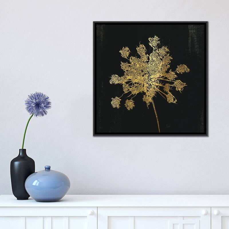 iCanvas "Lacy Gold II" by Nan Framed