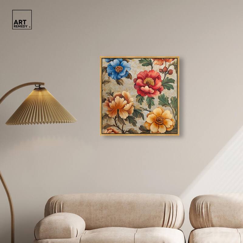 Golden Gardenia I Canvas by Art Remedy