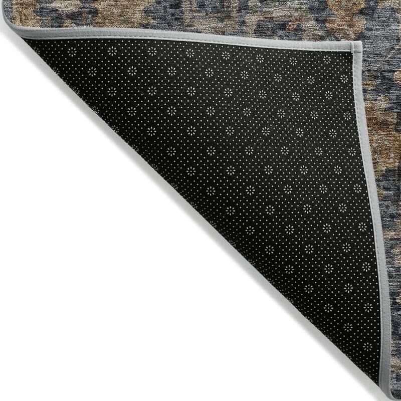 HomeRoots Damask Traditional Rectangle Outdoor Rug