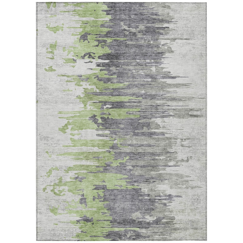 Machine Washable Indoor/ Outdoor Chantille Modern Ombre Rug