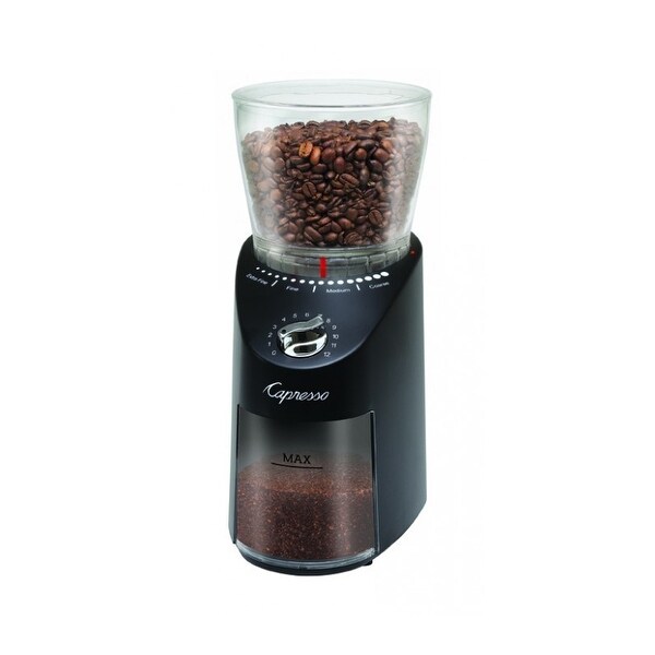 Capresso Infinity Plus Conical Burr Grinder Black Bed Bath