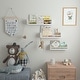 preview thumbnail 2 of 7, Wallniture Utah Wood Wall Shelves Kids Bookshelf Set of 3 Toy Storage - White
