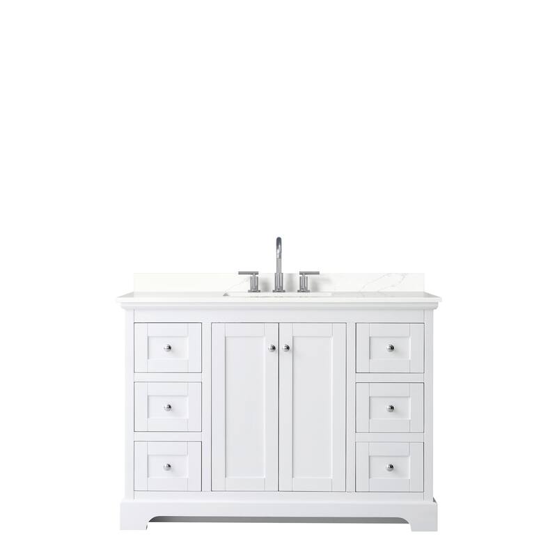 Avery 48-inch Single Vanity, Quartz Top