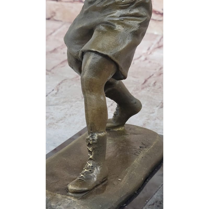 Mike Tyson Boxing Champ Boxer Bronze Sculpture Marble Base Statue Figurine Sale