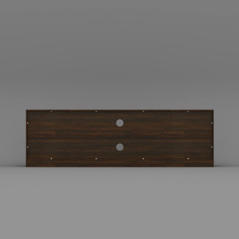 Modern TV Stand with Adjustable Shelf and Cabinet Doors, Media Console for 70” TV