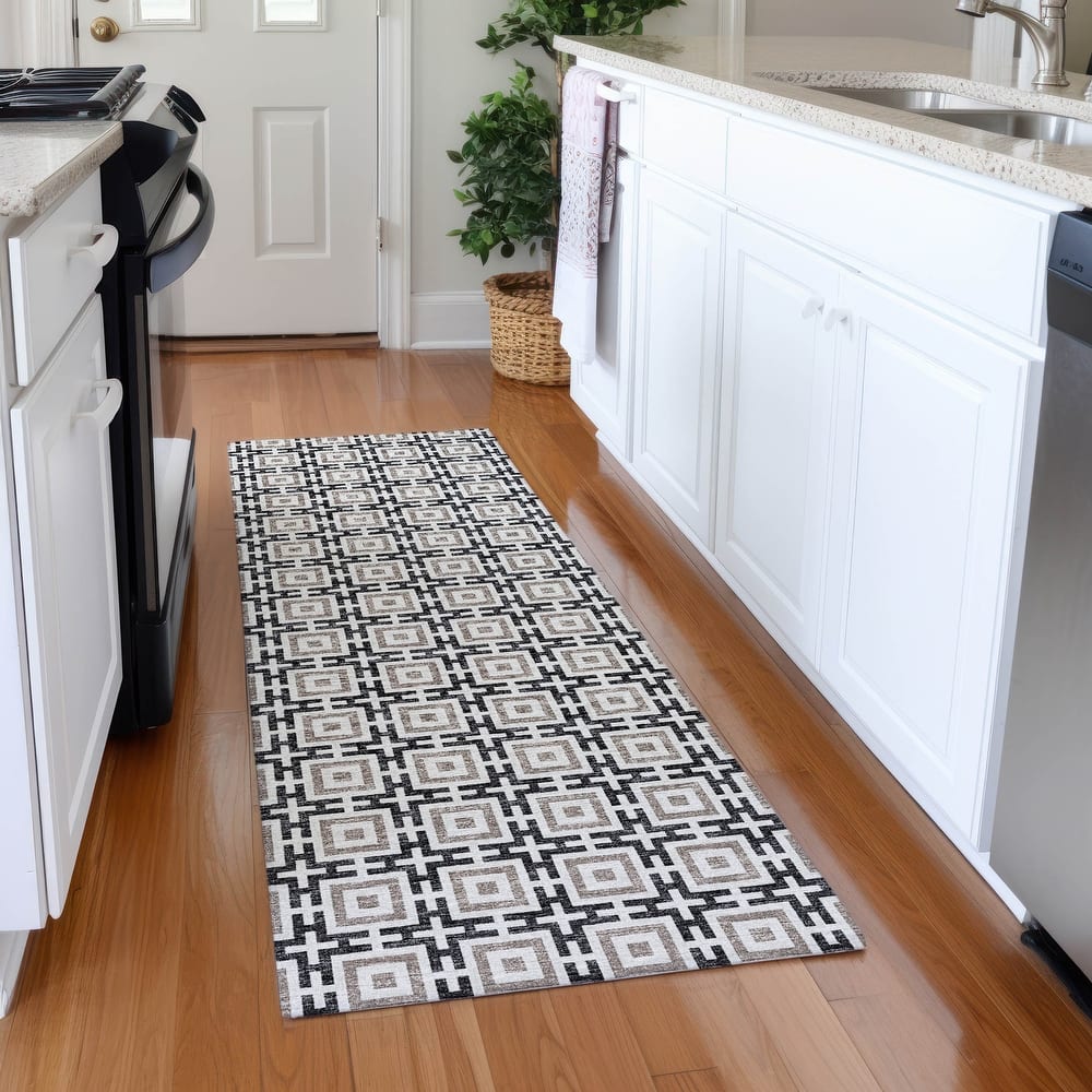Premium Washable Super Soft Modern Mosaic Mayfield Rug