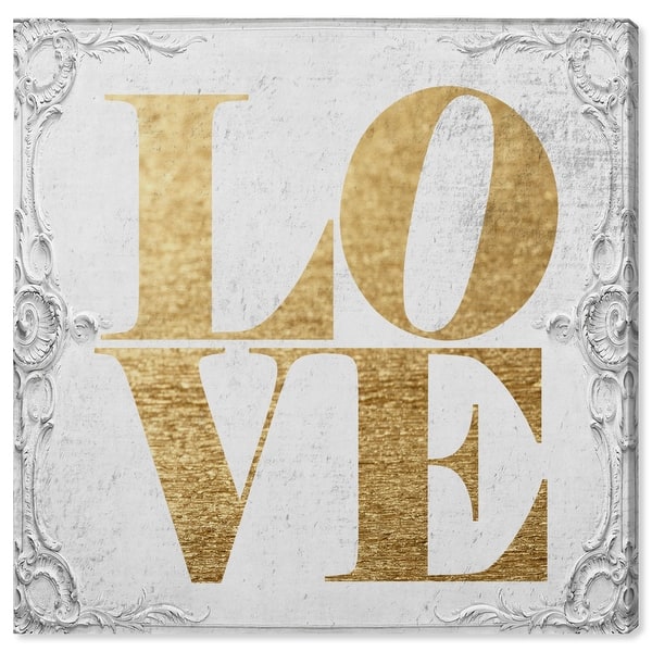 Oliver Gal 'Love Gold Letters' Typography and Quotes Wall Art