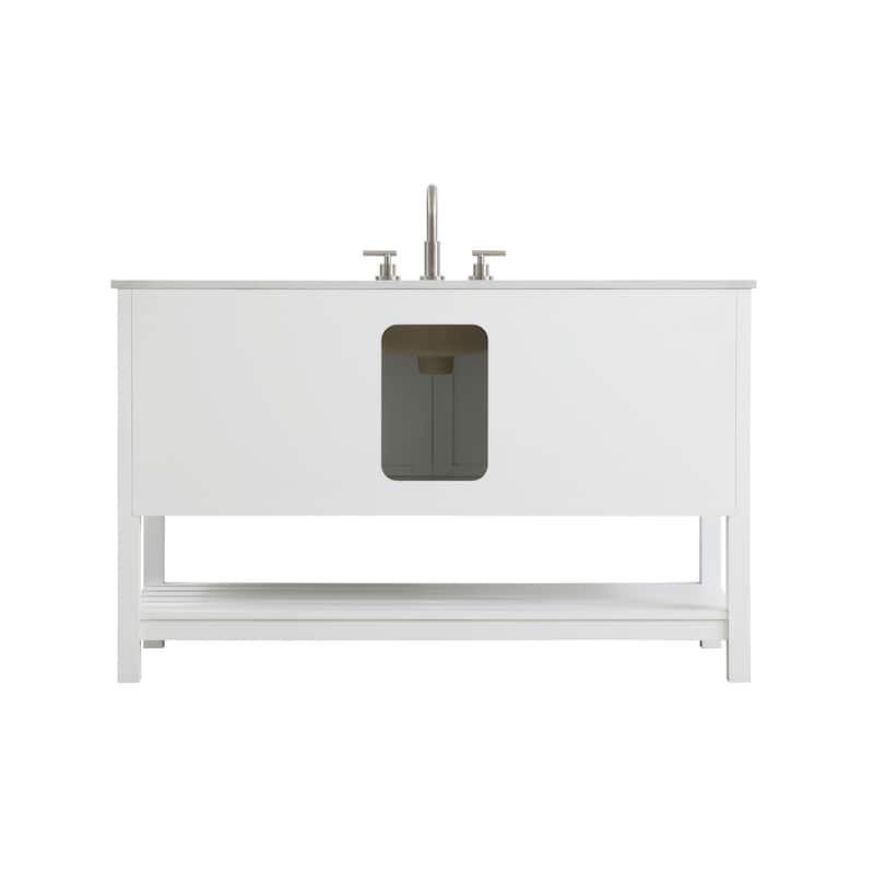 Elegant Lighting VF16454 Theo 54" Free Standing Single Basin Vanity