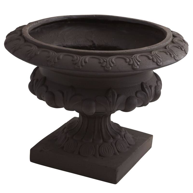 17.25" Iron finish Decorative Outdoor Urn