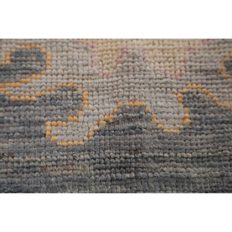 Hand Knotted Oriental 100% Wool Carpet Transitional All-Over Greys & Charcoal Oushak Area Rug - 10' 0'' X 8' 0''