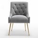 preview thumbnail 99 of 106, SEYNAR Modern Dining Chairs Set of 6, Velvet Accent Chair Tufted Back Armless Chair with Back Pull